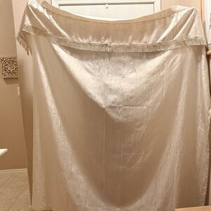 Shower Curtain with Fringe Cream Color